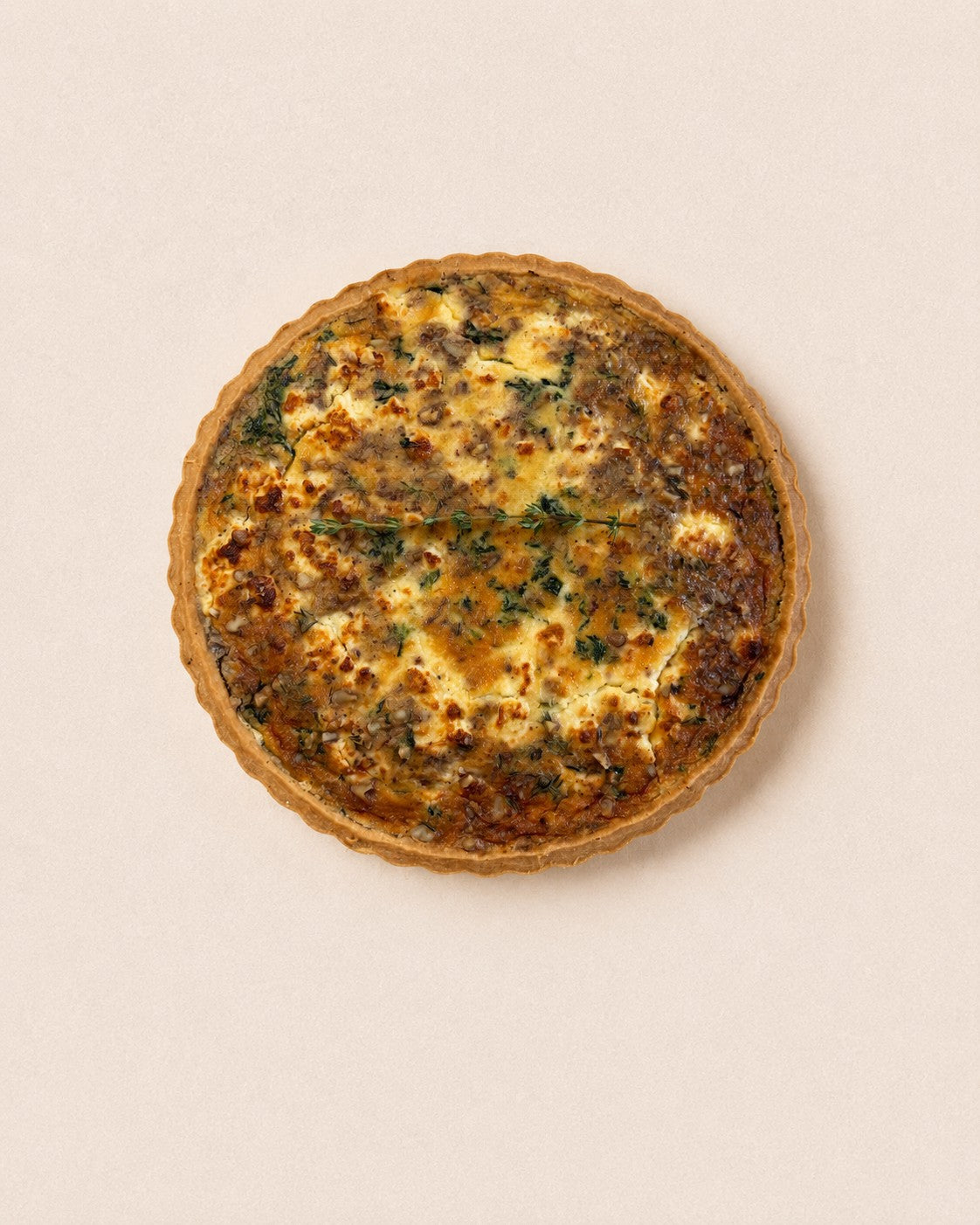 Quiche Spinat - Ziegenkäse - Walnüsse von Batida - Querschnitt