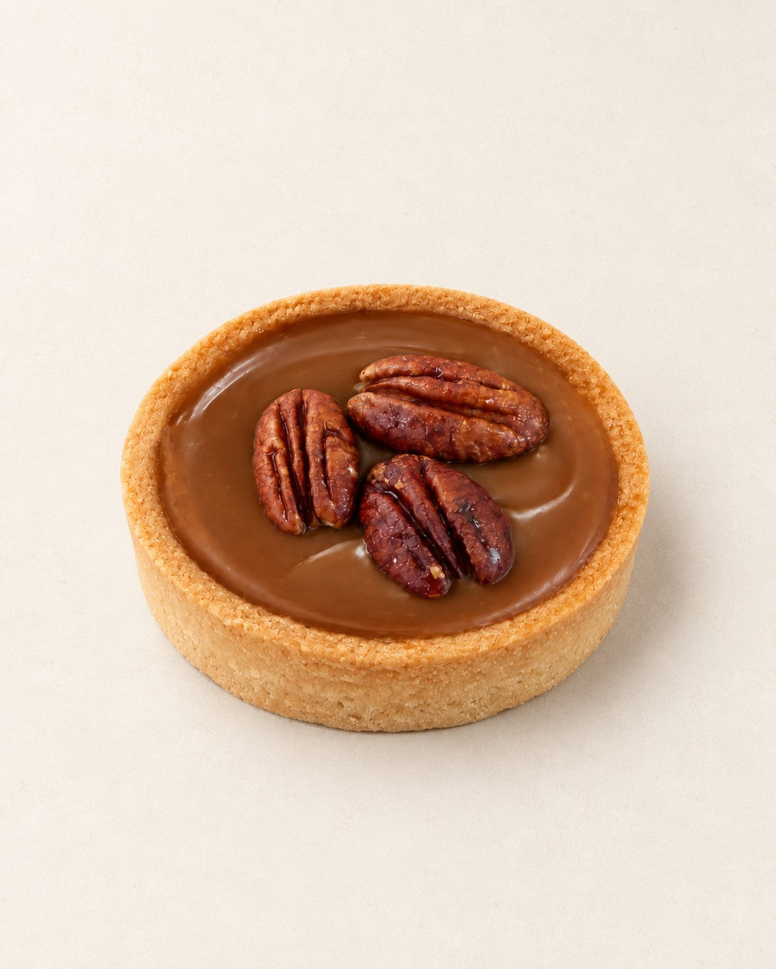 Salzkaramell-Pekannuss-Tartelette von Batida - Querschnitt