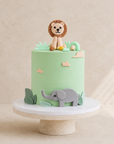 Gâteau Safari de Batida - gâteau pastel pour enfants avec des animaux sauvages