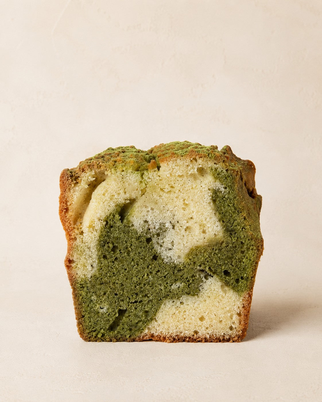 Matcha - Vanilla Marble Bread by Batida - cross-section