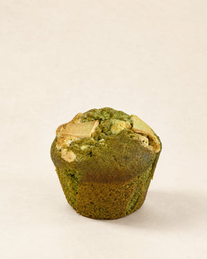 Muffin Matcha z białą czekoladą Batida - muffinka na maślance z matchą KISO i białą czekoladą