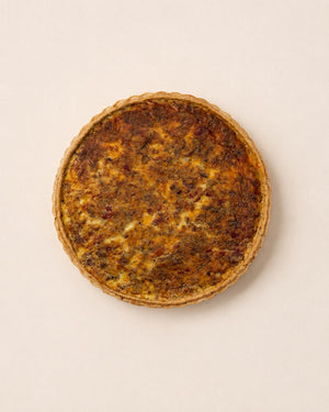 Quiche lorraine Batida - cała tarta na kruchym maślanym spodzie