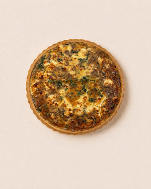 Quiche Spinat - Ziegenkäse - Walnüsse von Batida - Querschnitt