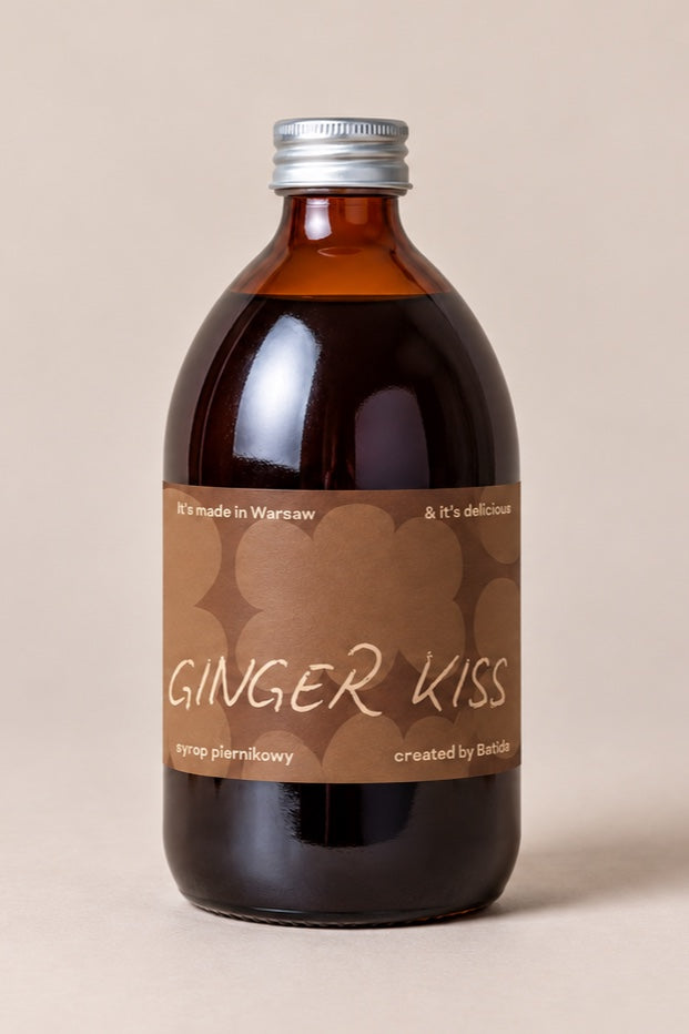 Syrop piernikowy Batida Ginger Kiss w szklanej butelce
