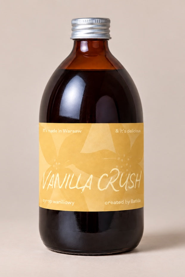 Syrop waniliowy Batida Vanilla Crush w szklanej butelce
