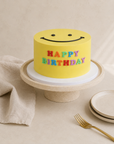 Torte Smile von Batida - gelbe Geburtstagstorte mit Smiley