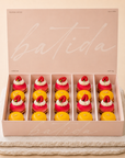 Mini-Kieselsteine-Set von Batida - Mousse-Mini-Desserts auf dünnem Boden